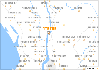 map of Nyetwe