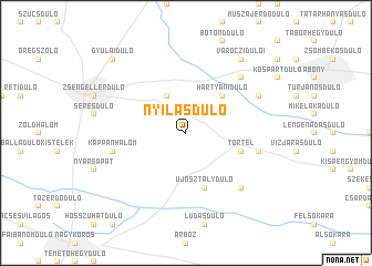 map of Nyilasdůlő