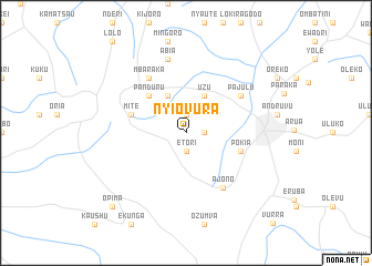 map of Nyiovura