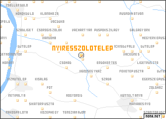 map of Nyíresszőlőtelep