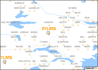 map of Nyland