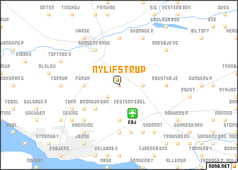 map of Ny Lifstrup