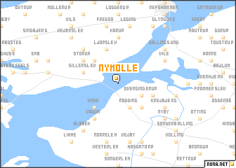 map of Nymølle