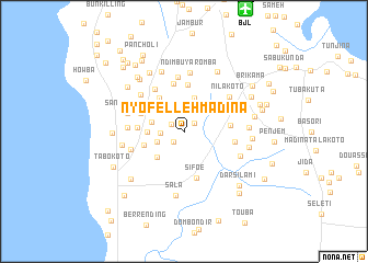 map of Nyofelleh Madina