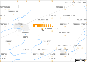 map of Nyomásszél