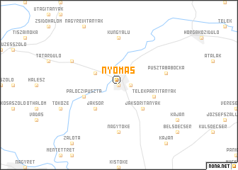 map of Nyomás