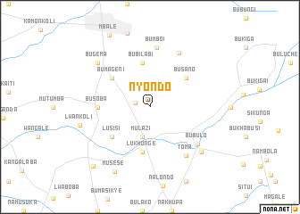 map of Nyondo