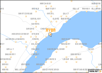 map of Nyon