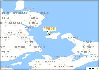 map of Nyord