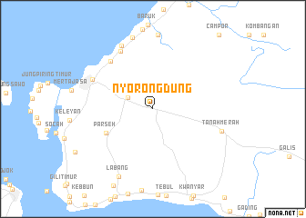 map of Nyorongdung