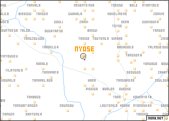 map of Nyosé