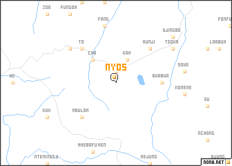 map of Nyos