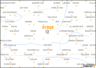 map of Nyrup