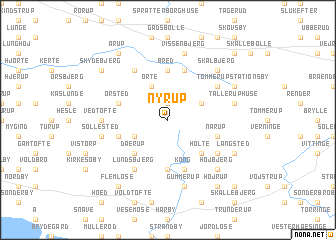 map of Nyrup