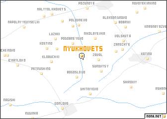 map of Nyukhovets