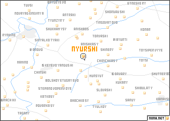 map of Nyurshi