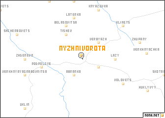 map of Nyzhni Vorota