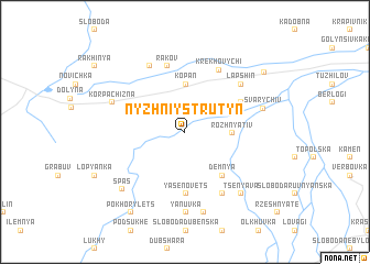 map of Nyzhniy Strutynʼ