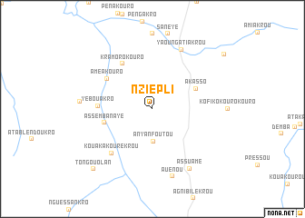 map of Nziépli