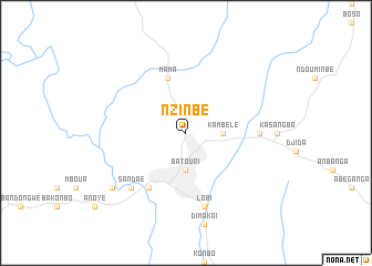 map of Nzinbé