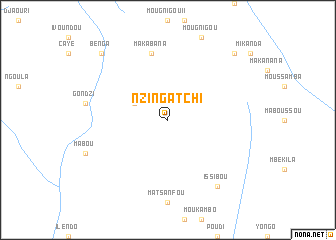 map of Nzinga Tchi