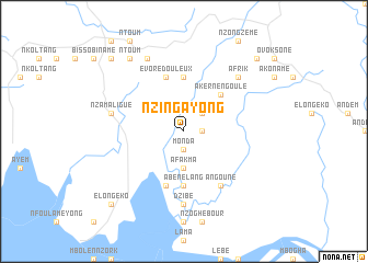 map of Nzing-Ayong