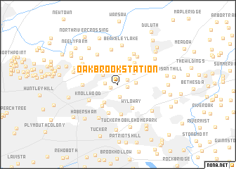 map of Oakbrook Station