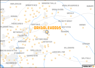 map of Oakdale Woods