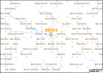 map of Oakes
