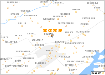 map of Oak Grove