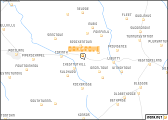 map of Oak Grove