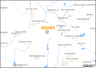 map of Oakham