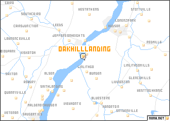 map of Oak Hill Landing
