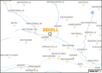 map of Oak Hill