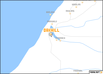 map of Oak Hill