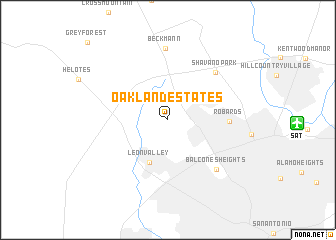 map of Oakland Estates