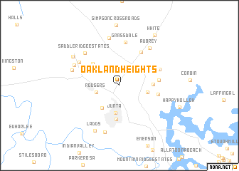 map of Oakland Heights