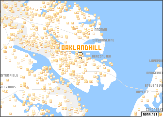 map of Oakland Hill