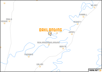 map of Oak Landing