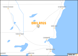 map of Oaklands