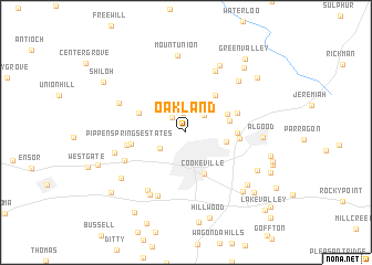 map of Oakland