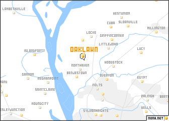 map of Oaklawn