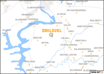 map of Oak Level