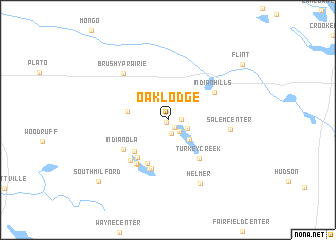 map of Oak Lodge