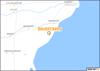 map of Oak Orchard