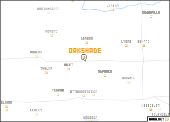 map of Oakshade