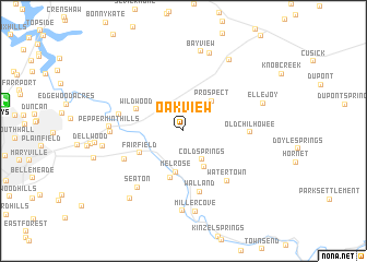 map of Oak View