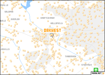 map of Oak West