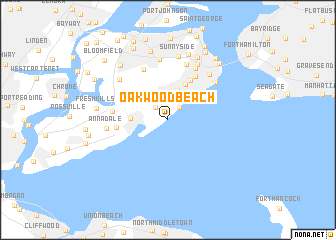 map of Oakwood Beach