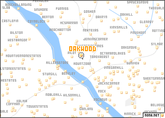map of Oakwood